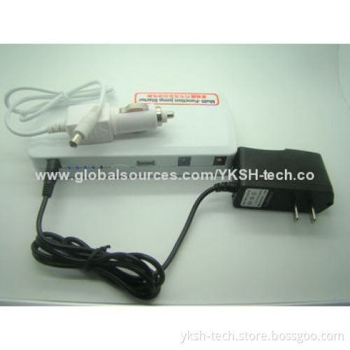 Multiple Function Jump Starter Power Bank, 12,000mAh, 5/2, 12/2, 19V/3.5A Output